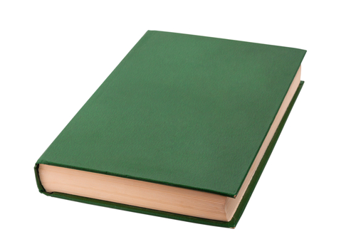 book with a green cover